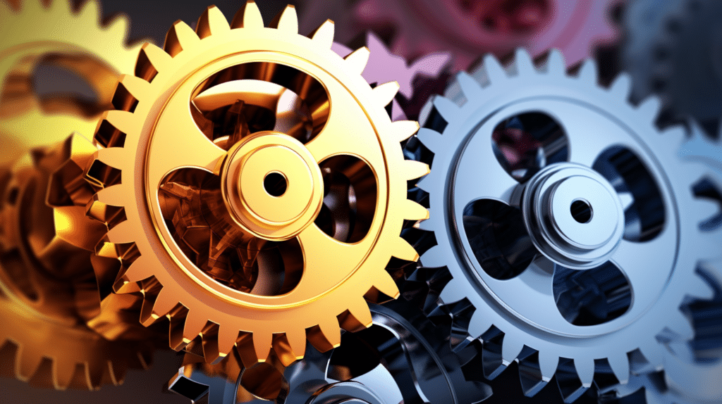 Image showcasing gears representing the integration of Lean and Six Sigma methodologies